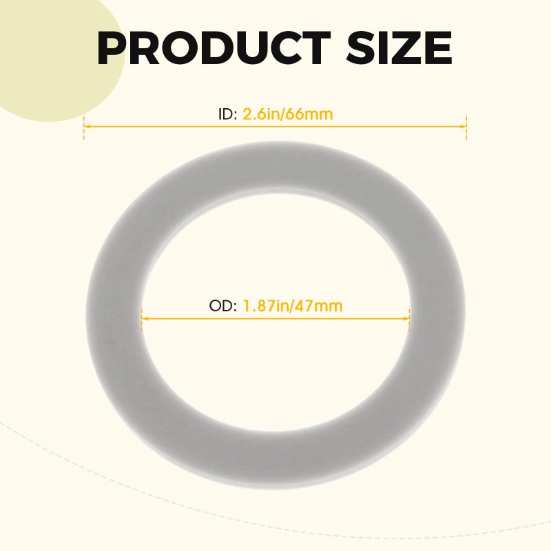 DRELD Blender O-Ring Gasket Seal Rubber Sealing O-Gasket Rings, Replacement for Hamilton Beach (Pack of 3) - Image 2